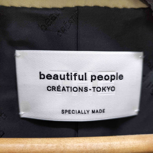 ビューティフルピープル beautiful people 24ss Ultimate pima THE a trench coat アルティメイトピマトレンチコート メンズ 160