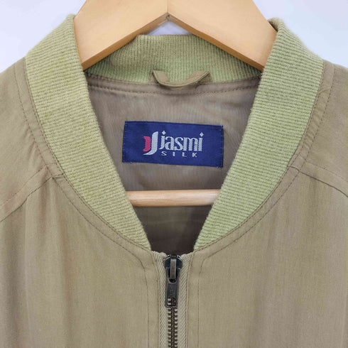 jasmi 90s フラップ ヨークシルク ブルゾン メンズ