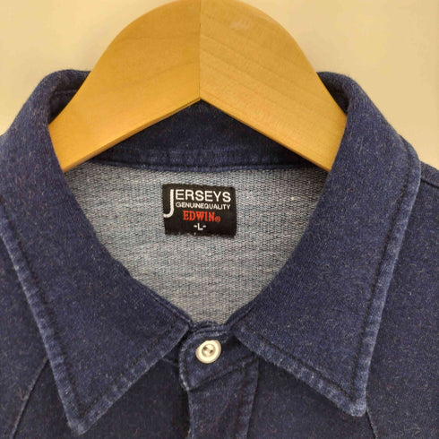 エドウィンジャージーズ EDWIN JERSEYS デニム ライク L/S ウエスタン シャツ メンズ JPN:L