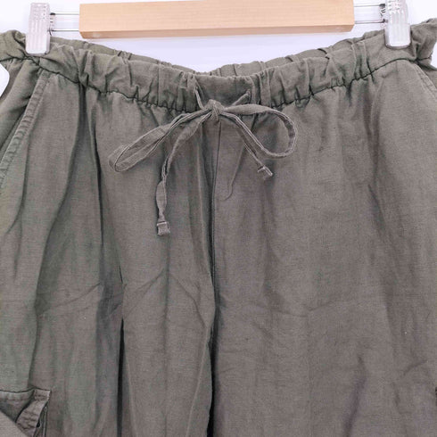 ギャップ Gap Mid Rise Linen-Cotton Pull-On Cargo Pants メンズ import:L