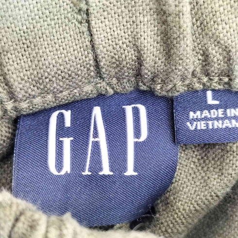 ギャップ Gap Mid Rise Linen-Cotton Pull-On Cargo Pants メンズ import:L