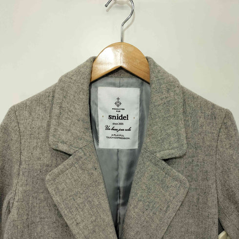 スナイデル snidel ウール混 ダブル知恵スターコート レディース JPN:0