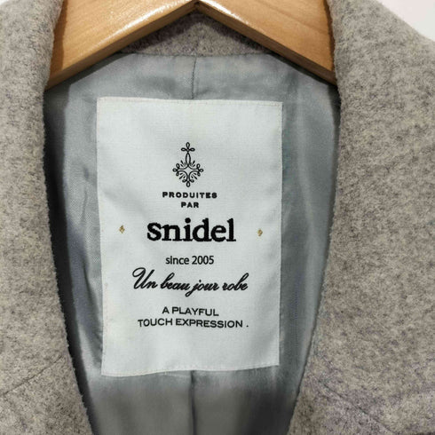 スナイデル snidel ウール混 ダブル知恵スターコート レディース JPN:0