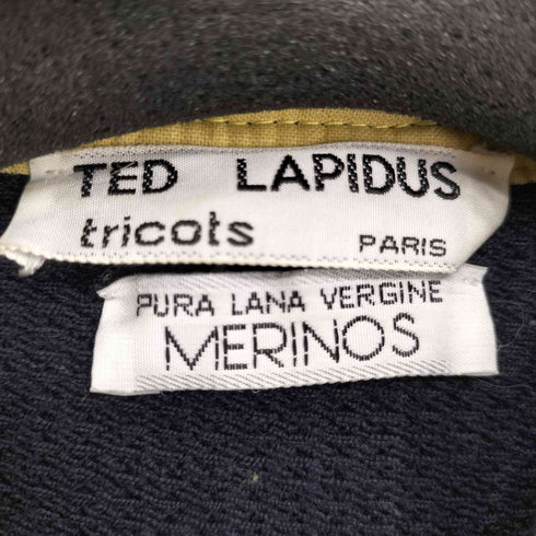 {[Ted Lapidus tricots paris 金ボタン コットン カーディガン ジャケット メンズ
