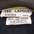 {[Ted Lapidus tricots paris 金ボタン コットン カーディガン ジャケット メンズ