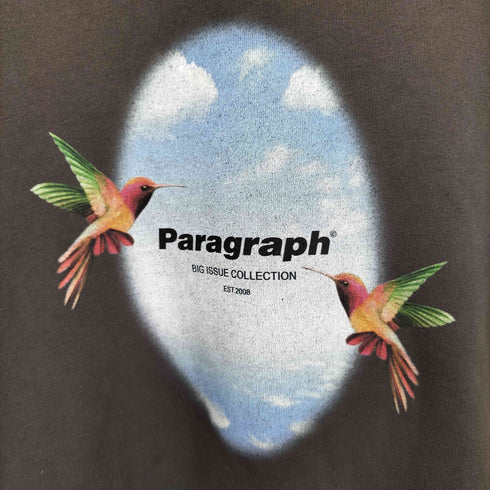 パラグラフ PARAGRAPH スカイバード 両面プリント スウェット メンズ