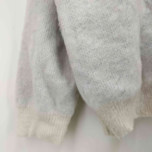 AOMM フロント刺繍 シャギーニット レディース FREE