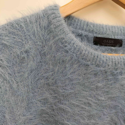 OASIS クルーネックシャギーニット メンズ