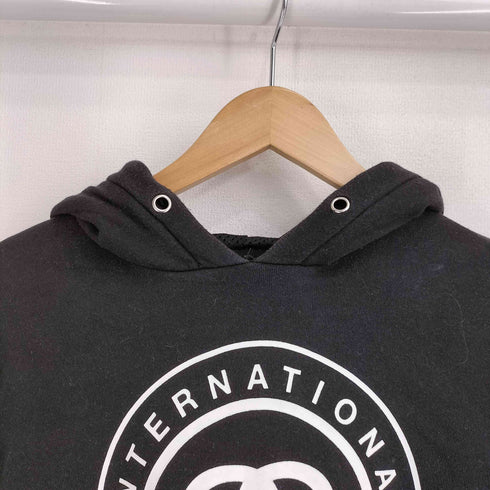 ステューシー Stussy クロップド SSリンク メッシュプルオーバーパーカー 裾ロゴテープ レディース 6