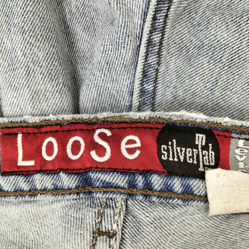 リーバイス Levis 90S SILVER TAB LOOSE FIT ジップフライデニムショーツ ボタン裏513刻印 メンズ