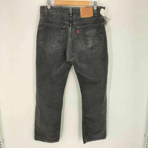 リーバイス Levis 90S 505 ジップフライ先染めブラックデニムパンツ ボタン裏411M刻印 メンズ W34 L30