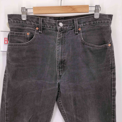 リーバイス Levis 90S 505 ジップフライ先染めブラックデニムパンツ ボタン裏411M刻印 メンズ W34 L30