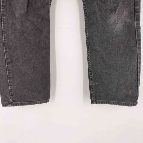 リーバイス Levis 90S 505 ジップフライ先染めブラックデニムパンツ ボタン裏411M刻印 メンズ W34 L30