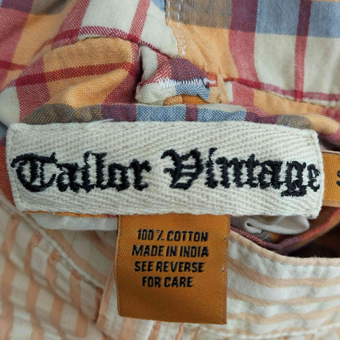 TAILOR VINTAGE 00s 裏地チェック リップルストライプ リバーシブル ショートパンツ ショーツ メンズ 40