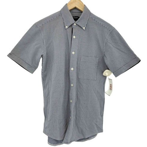 ブラックレーベルクレストブリッジ BLACK LABEL CRESTBRIDGE シアサッカー半袖シャツ メンズ import:S