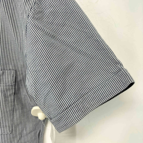 ブラックレーベルクレストブリッジ BLACK LABEL CRESTBRIDGE シアサッカー半袖シャツ メンズ import:S