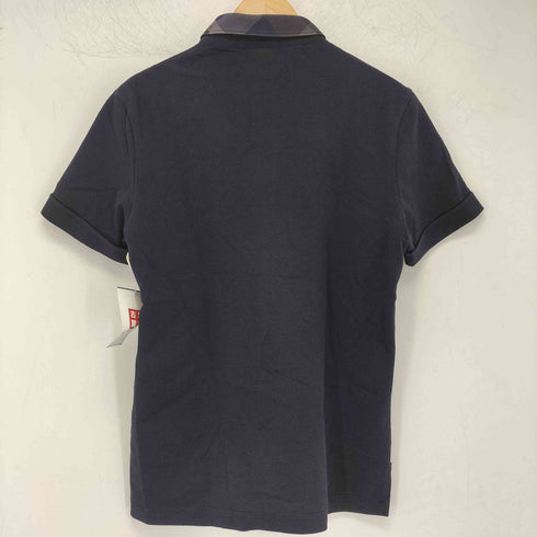 ブラックレーベルクレストブリッジ BLACK LABEL CRESTBRIDGE ワンポイント刺繍ロゴ チェック切替 コットン ポロシャツ メンズ import:M