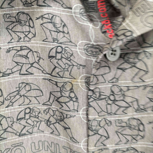 エコーアンリミテッド ECKO UNLTD 総柄 オープンカラーシャツ メンズ import:M