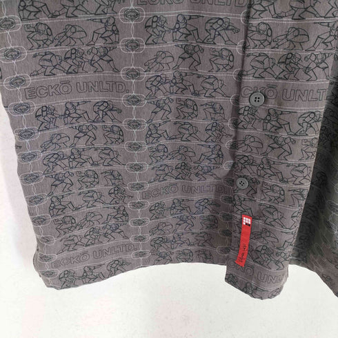 エコーアンリミテッド ECKO UNLTD 総柄 オープンカラーシャツ メンズ import:M