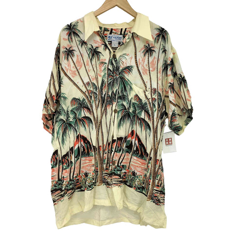 kilauea レーヨン アロハシャツ メンズ import:L