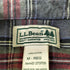 エルエルビーン L.L.Bean 木タグ コットンフランネルシャツ メンズ import:M