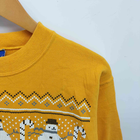 チャンピオン Champion MARQUETTE スノーマン ラバー プリント クルーネック スウェット メンズ import:S
