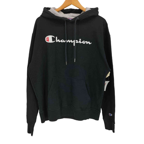 チャンピオン Champion スクリプトロゴ プリント プルオーバー パーカー メンズ import:L