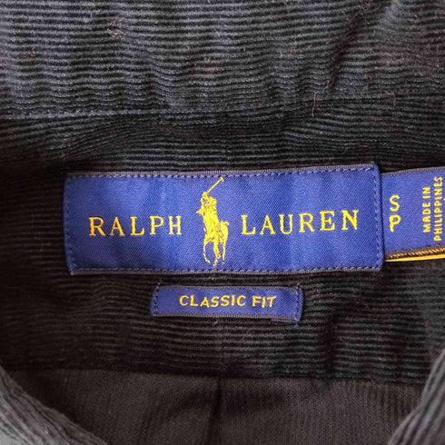 ラルフローレン RALPH LAUREN ポニー刺繍 コーデュロイL/S BDシャツ メンズ import:S
