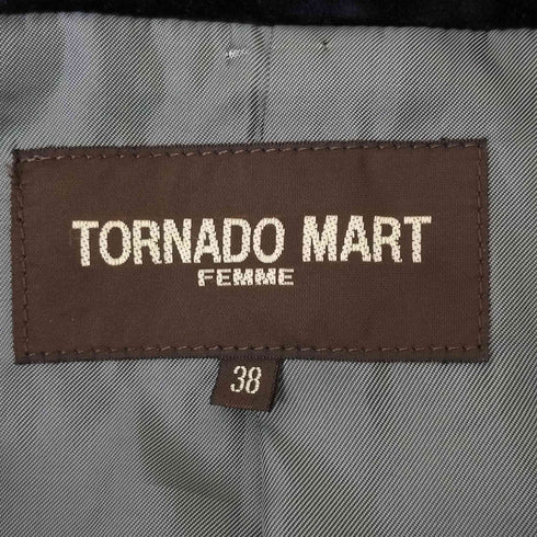 トルネードマートファム TORNADO MART FEMME 1B ベロアテーラードジャケット レディース 38