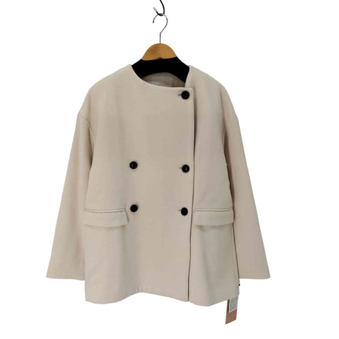 エイミーイストワール eimy istoire バイカラーボタンショートコート レディース