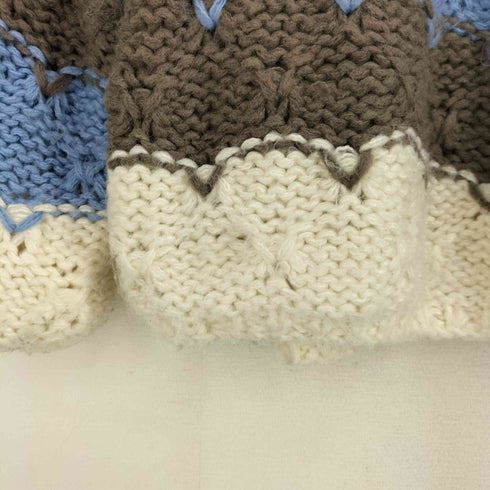 SENSEERA アクリルウール マルチカラーニット 編み込みニット メンズ import:M