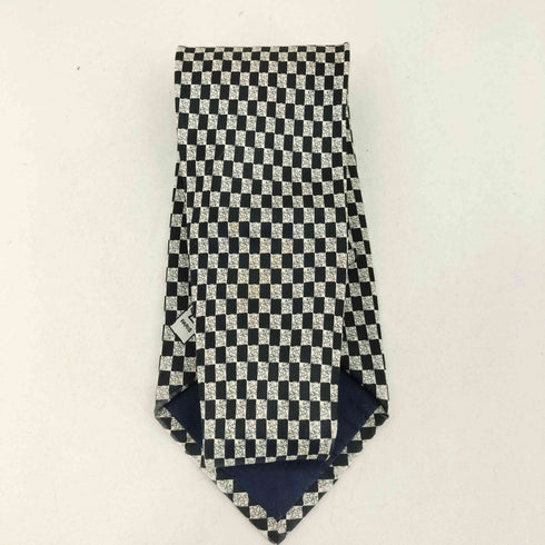 イヴサンローラン Yves Saint Laurent チェック柄 シルク ネクタイ メンズ