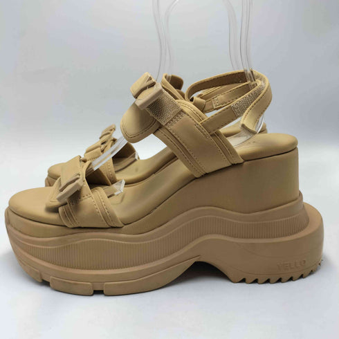 イエロー YELLO CREMA DOUBLE SNEAKER SANDALS レディース XL