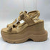 イエロー YELLO CREMA DOUBLE SNEAKER SANDALS レディース XL