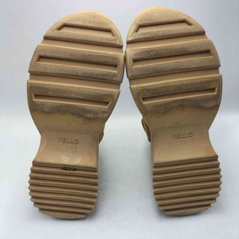 イエロー YELLO CREMA DOUBLE SNEAKER SANDALS レディース XL