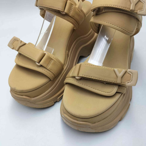 イエロー YELLO CREMA DOUBLE SNEAKER SANDALS レディース XL