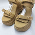 イエロー YELLO CREMA DOUBLE SNEAKER SANDALS レディース XL