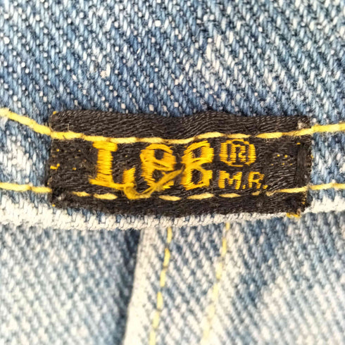 リー Lee リメイク レザー切替 デニムジャケット メンズ