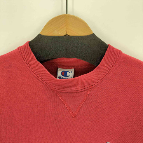 チャンピオン Champion メキシコ製 ロゴ刺繍 vガゼット クルーネックスウェット レディース import:M