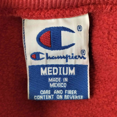 チャンピオン Champion メキシコ製 ロゴ刺繍 vガゼット クルーネックスウェット レディース import:M