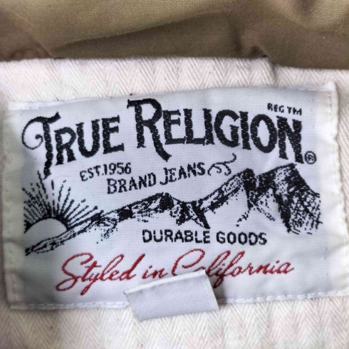 トゥルーレリジョン TRUE RELIGION ロゴ刺繍 フーディーダウンベスト y2k メンズ JPN:L