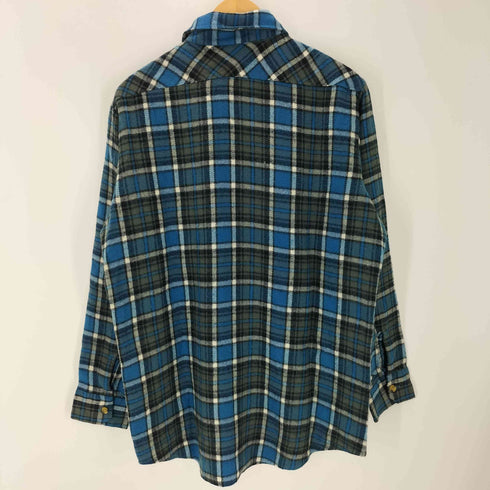 シアーズ Sears 90S L/S アクリル ネル シャツ メンズ import:L