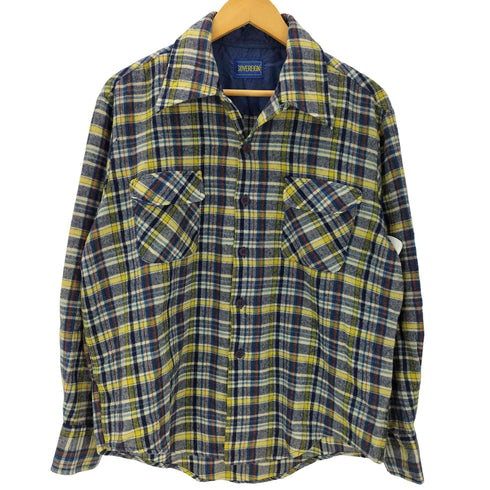 SOVEREIGN 90S マルチ チェック L/S フランネル シャツ メンズ