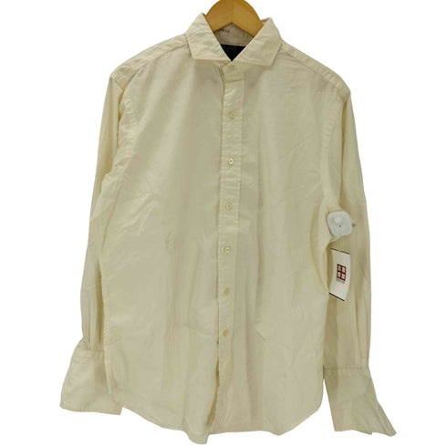 ポロバイラルフローレン Polo by RALPH LAUREN 90S ENGLISH SPREAD USA製 L/S ワイドカラー ドレス シャツ ダブルカフス メンズ 15 2/1