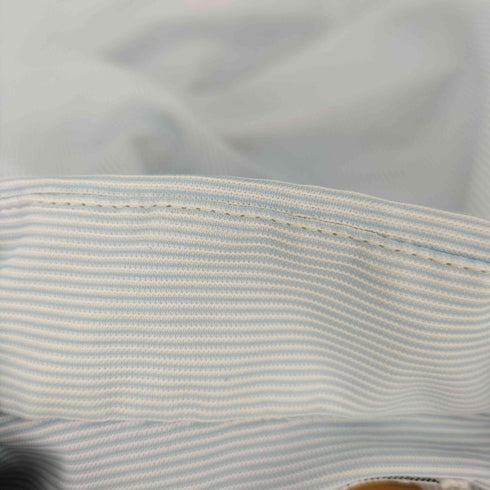 タウンクラフト TOWNCRAFT 60-70S 襟芯 L/S ポリ ナイロン ストライプ ドレス シャツ メンズ