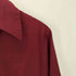 M.California 60-70S 三角タグ L/S コットン ポリ クラウン 刺繍 開襟 オープンカラー ドレス シャツ ボルドー メンズ import:S