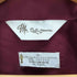 M.California 60-70S 三角タグ L/S コットン ポリ クラウン 刺繍 開襟 オープンカラー ドレス シャツ ボルドー メンズ import:S