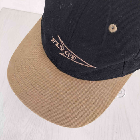AJM FLYGT刺繍 ツートン 6パネルキャップ メンズ