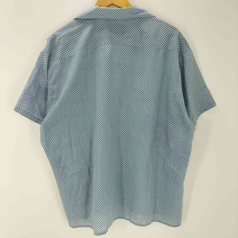 マンハッタン Manhattan DOCOMA 70S 総柄 S/S コットン ポリ 開襟 オープンカラー ボックス シャツ vintage ビンテージ メンズ import:XL