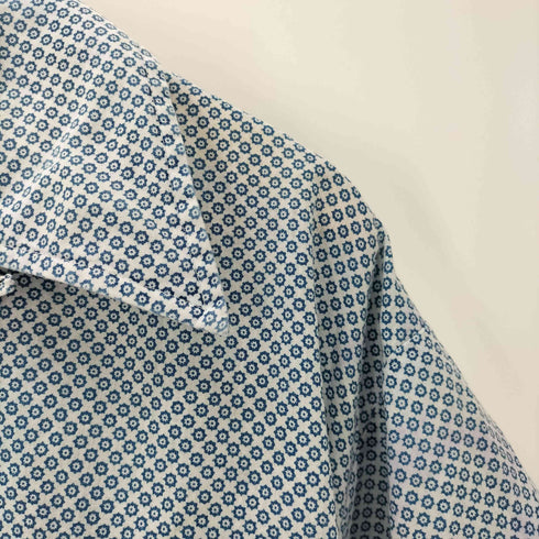 マンハッタン Manhattan DOCOMA 70S 総柄 S/S コットン ポリ 開襟 オープンカラー ボックス シャツ vintage ビンテージ メンズ import:XL